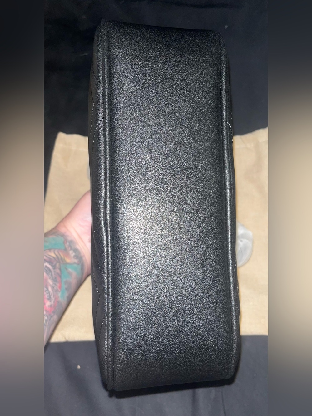 Black Leather Camera Bag